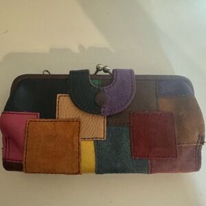 Lucky Brand Multi Colored Patchwork Wallet